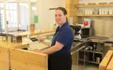 Vrouw Achter Kassa En Receptie Kunst En Erfgoed